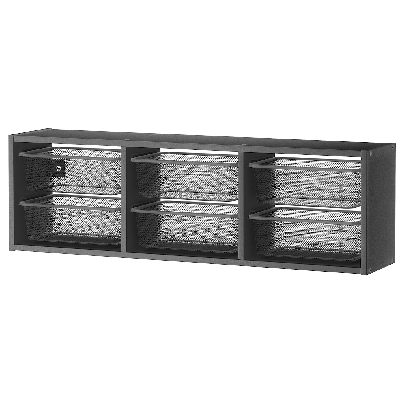 IKEA TROFAST szafka ścienna, szary/ciemnoszary, 99x21x30 cm