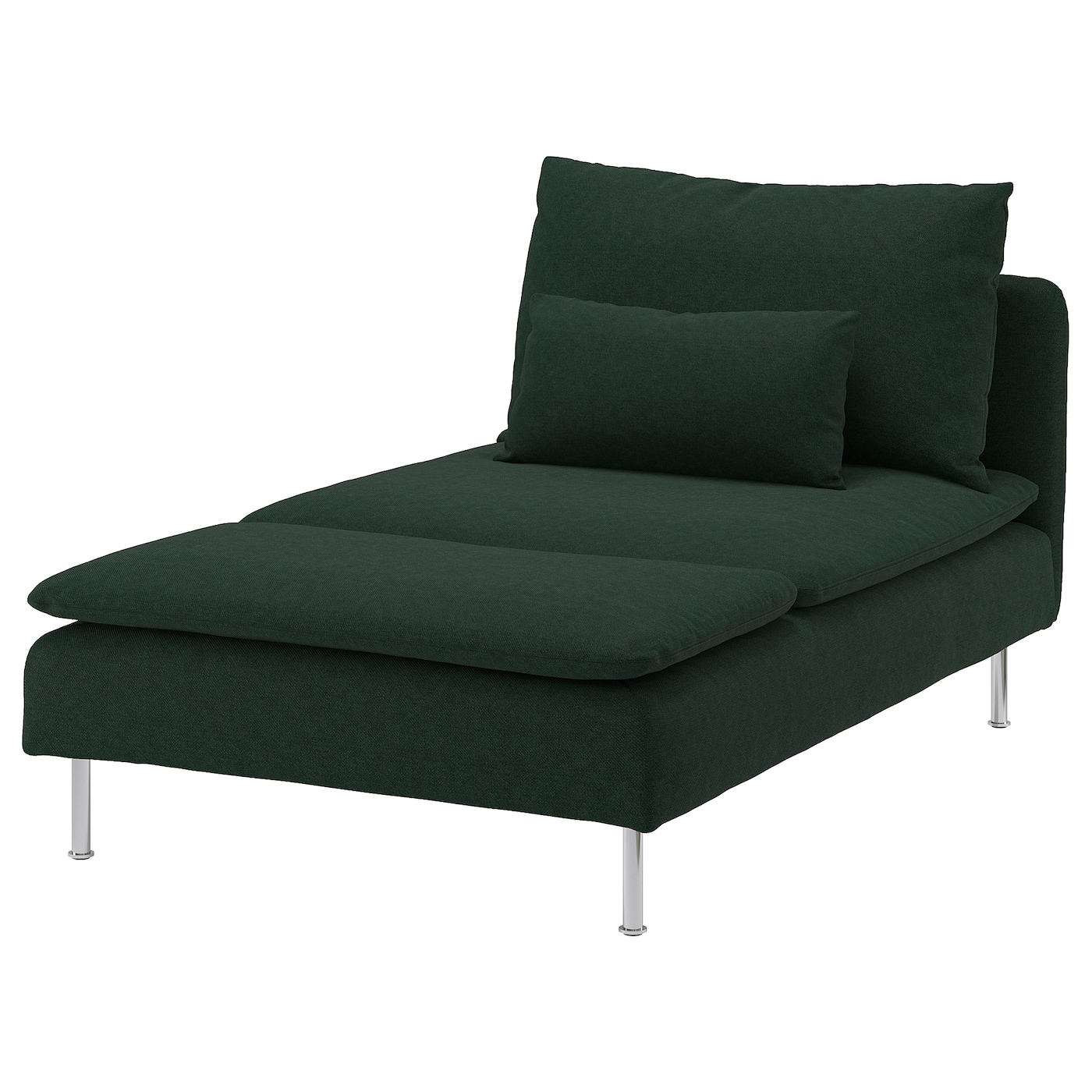 IKEA SÖDERHAMN szezlong, Tallmyra ciemnozielony, Szerokość: 93 cm