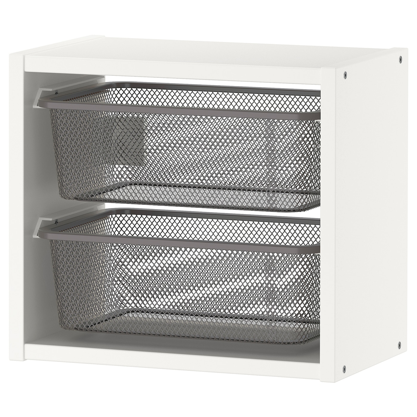 IKEA TROFAST szafka ścienna, biały/ciemnoszary, 34x21x30 cm