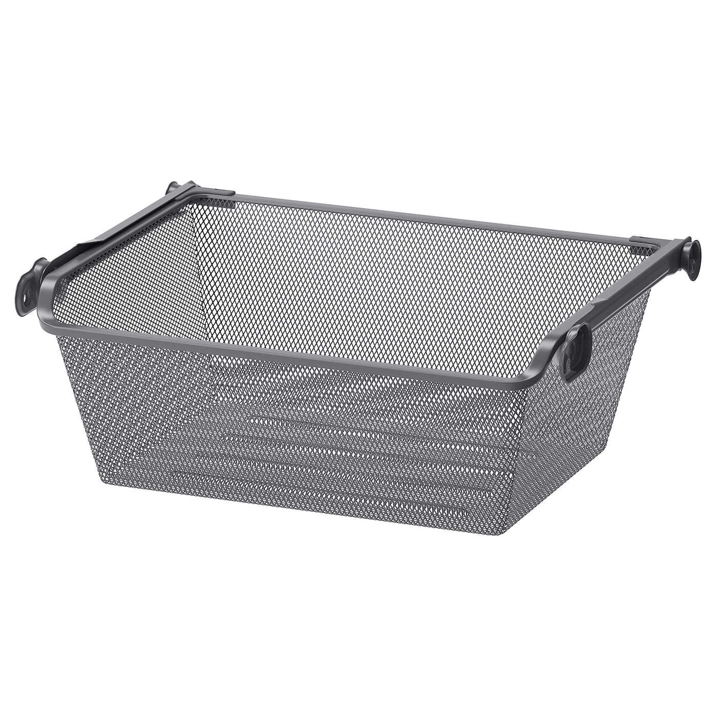IKEA KOMPLEMENT kosz druciany z wysuwaną prowadnicą, ciemnoszary, 50x35 cm