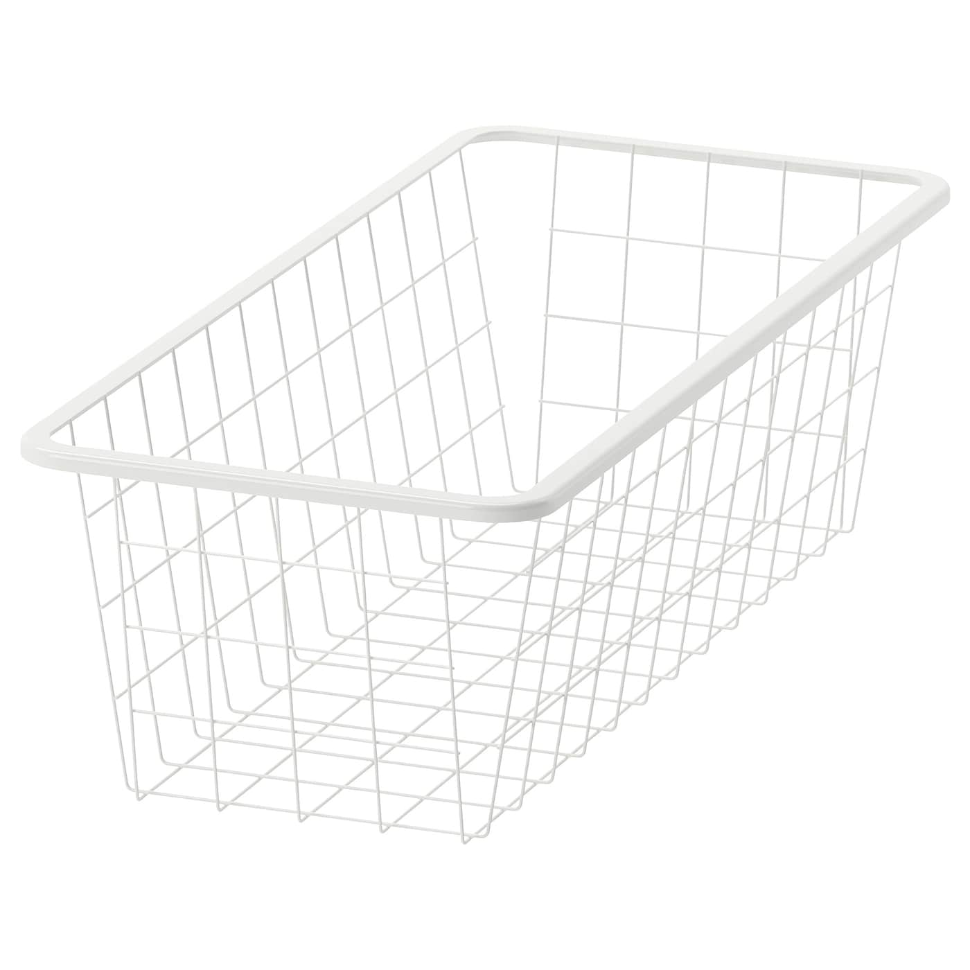 IKEA JONAXEL kosz druciany, biały, 25x51x15 cm