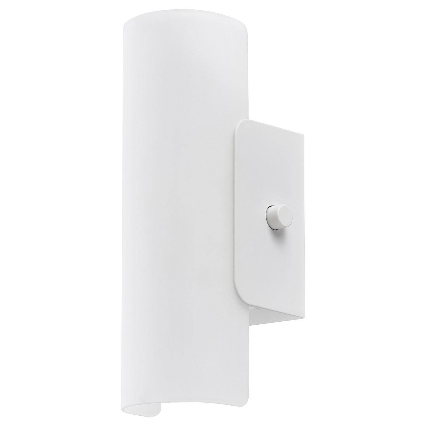 IKEA HAVSDUN lampa ścienna LED, można przyciemniać biały/szkło matowe biały, Głębokość: 10.6 cm