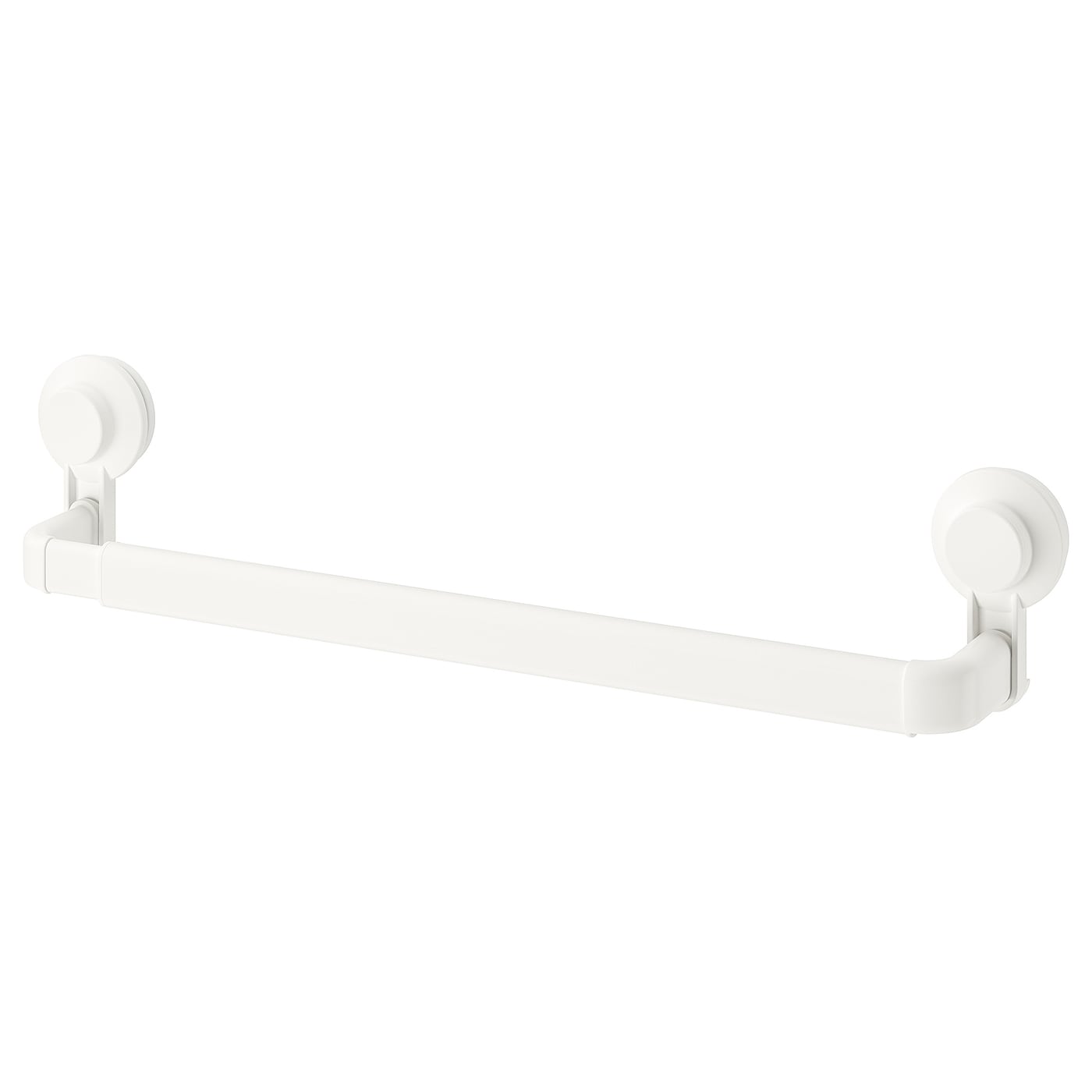 IKEA TISKEN wieszak z przyssawką, biały, Szerokość: 87 cm