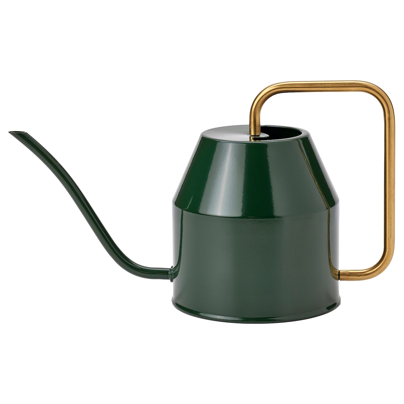 IKEA VATTENKRASSE konewka, czarnozielony/złoty kolor, 2.0 l