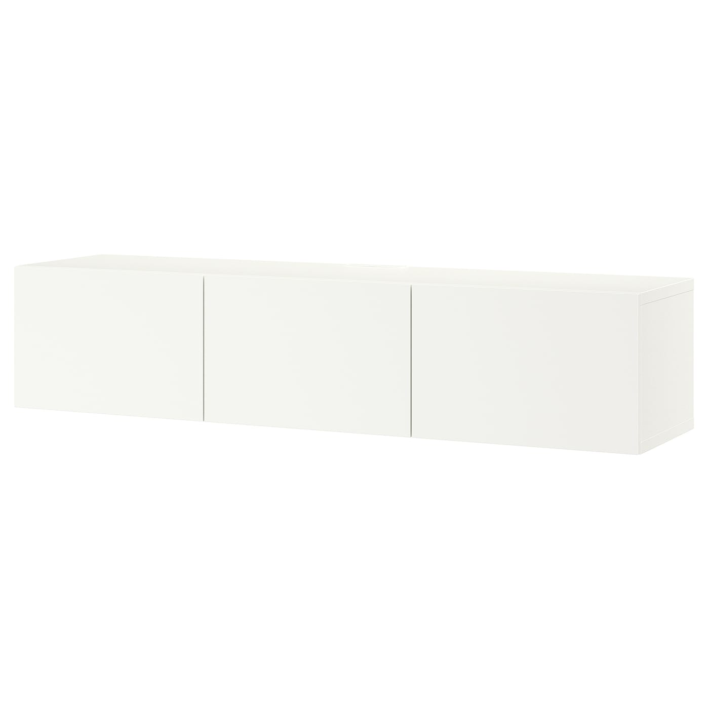 IKEA BESTÅ ława TV z drzwiami, biały/Lappviken biały, 180x42x38 cm