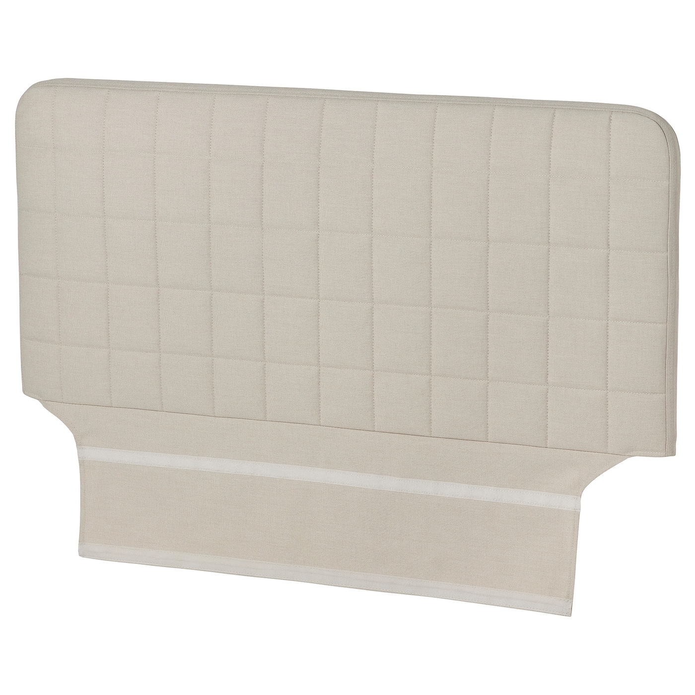 IKEA SLÄKT zagłówek z pokrowcem, Vissle beżowy, Szerokość: 96 cm