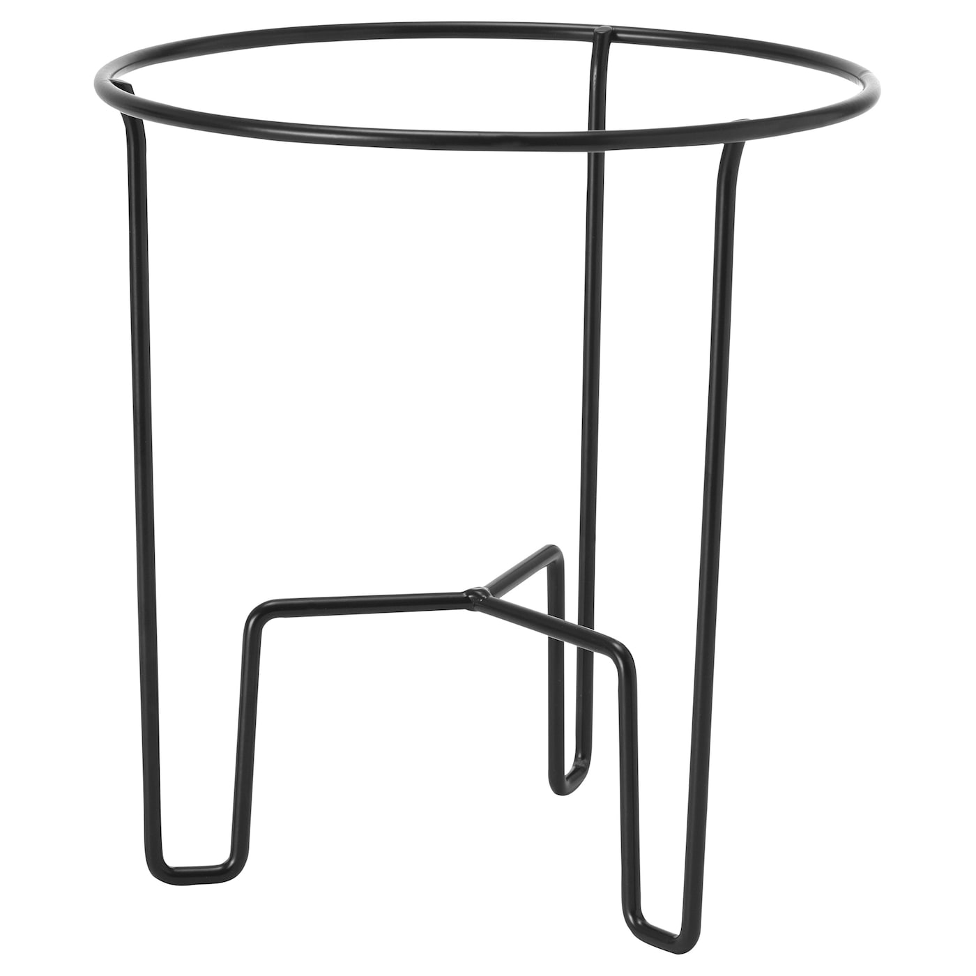 IKEA SVARTPEPPAR stojak na doniczkę, do wewnątrz/na zewnątrz czarny, 21 cm