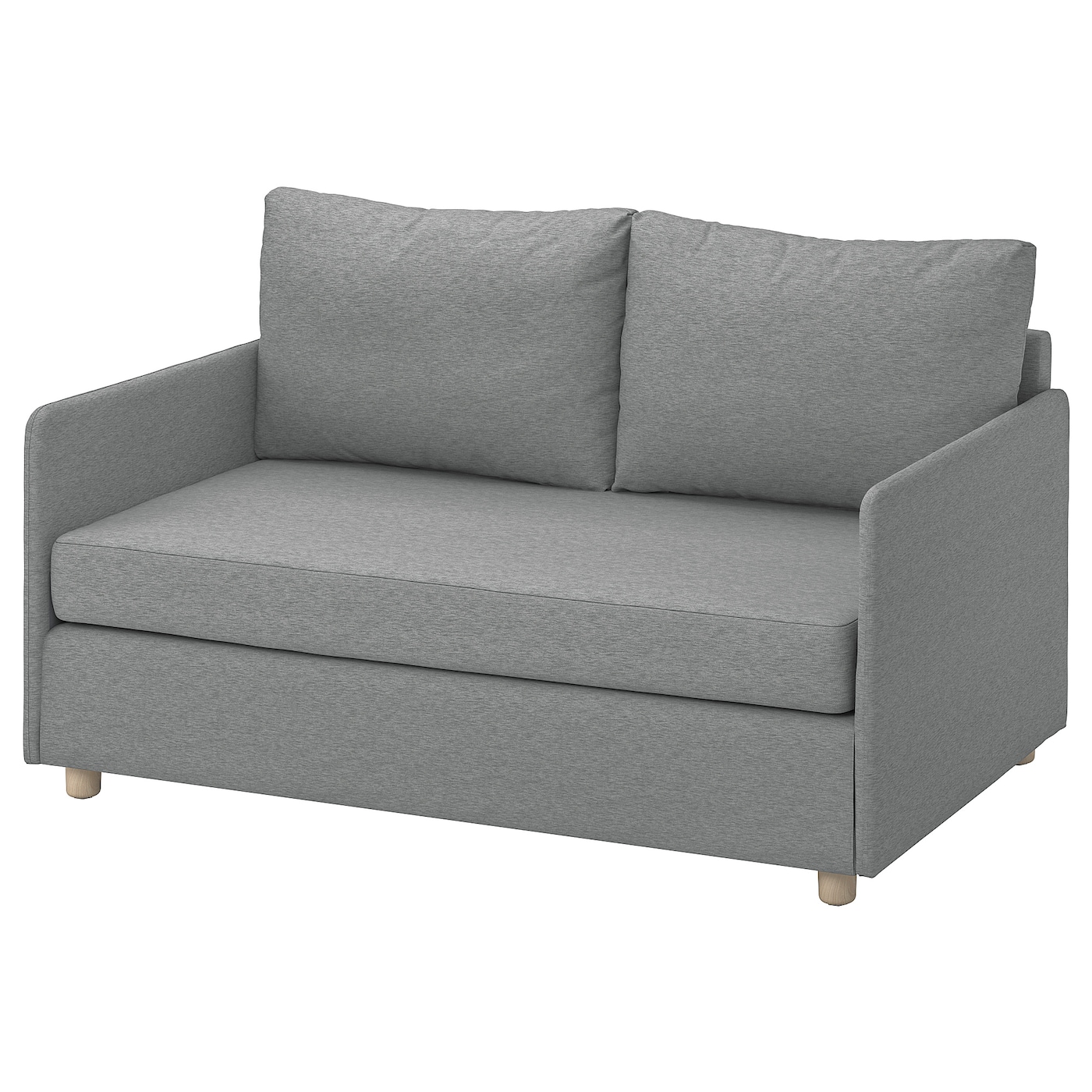 IKEA FRIDHULT sofa rozkładana, Knisa jasnoszary, Długość łóżka: 202 cm