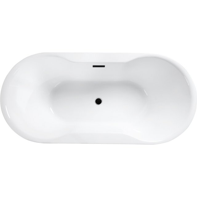 BESCO Wanna wolnostojąca NAVIA 160x80 cm maskownica syfonu z przelewe