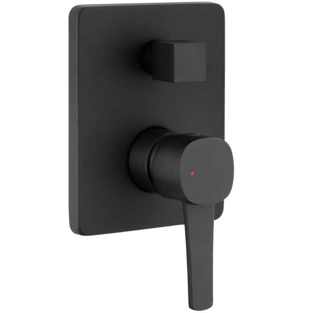 INVENA Bateria prysznicowa podtynkowa 2-funkcyjna GLAMOUR czarna BP-0