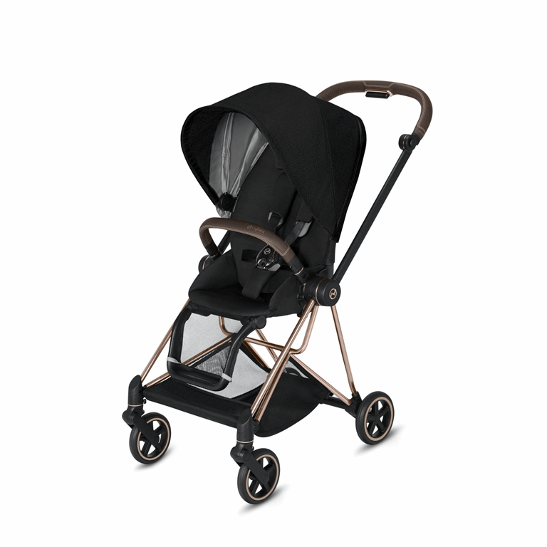 Cybex, Mios 2.0 - wózek spacerowy klasy Premium-Plus Stardust Black-Chrome z czarną rączką