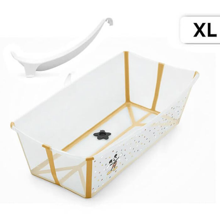Stokke Flexi Bath XL - składana wanienka kąpielowa + wkładka gratis-Mickey Signature