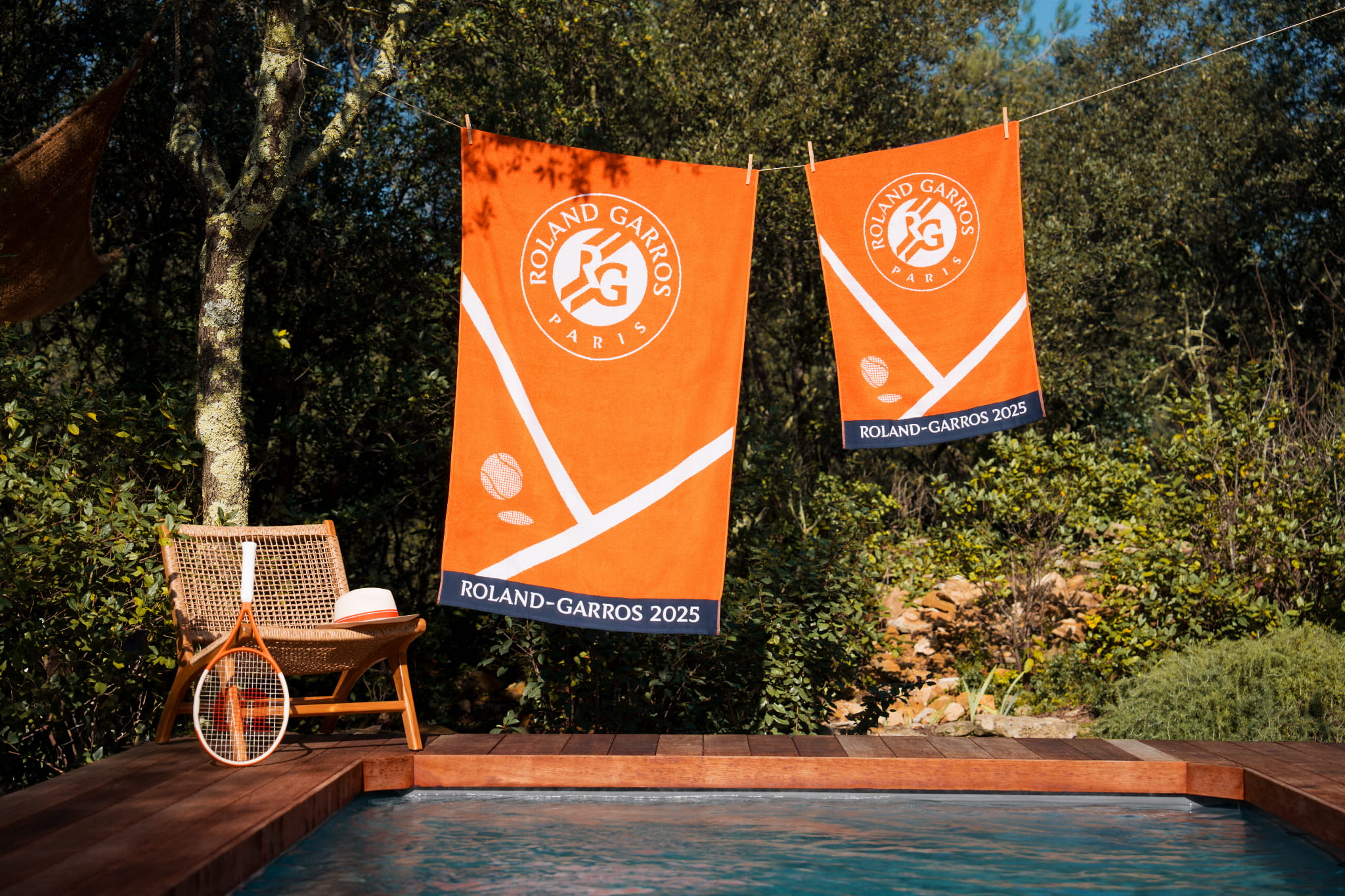 ręcznik plażowy ROLAND GARROS - JR JSE 2025 pomarańczy