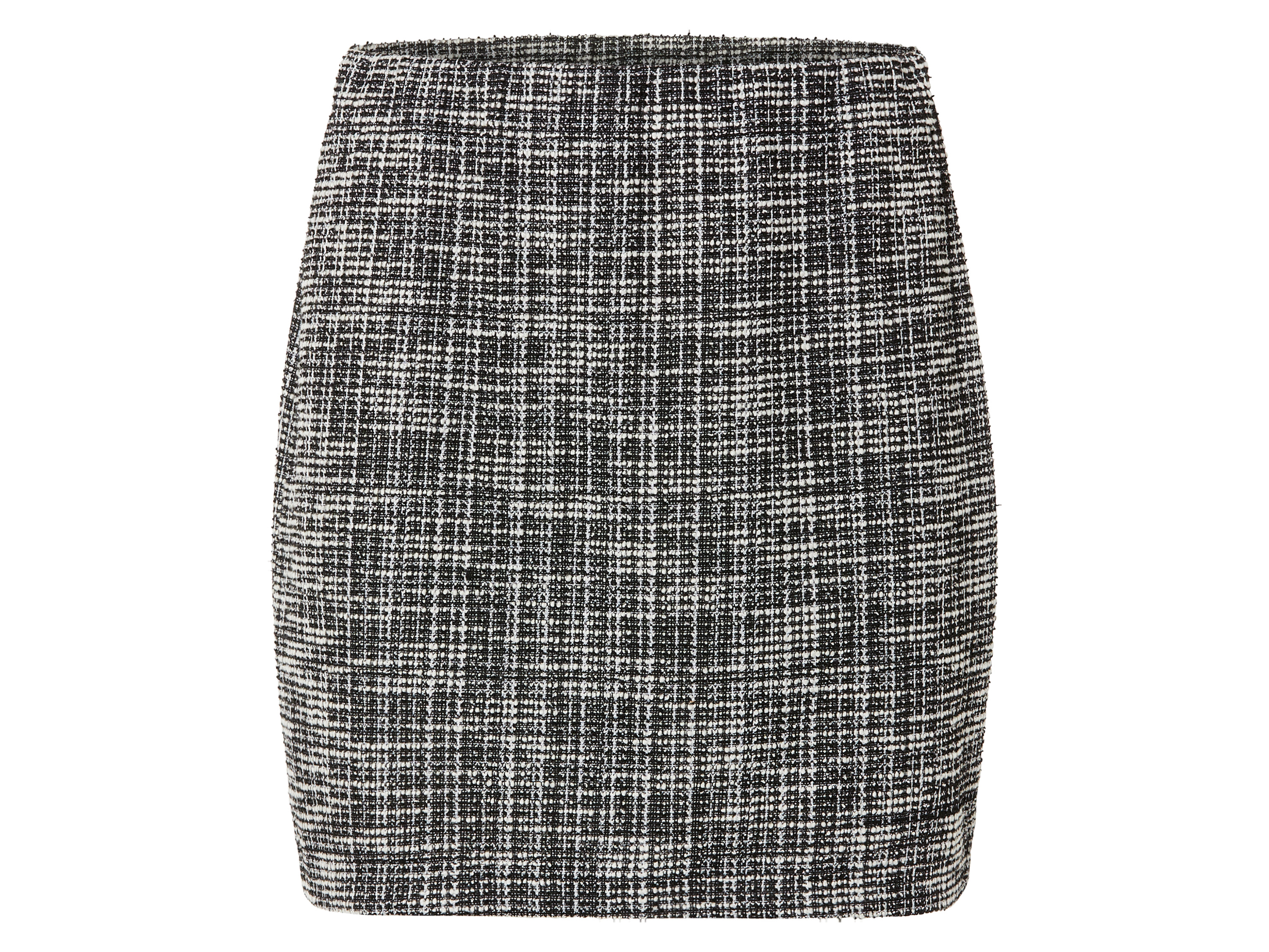 esmara Tweedowa spódnica damska mini Czarny, S36/38