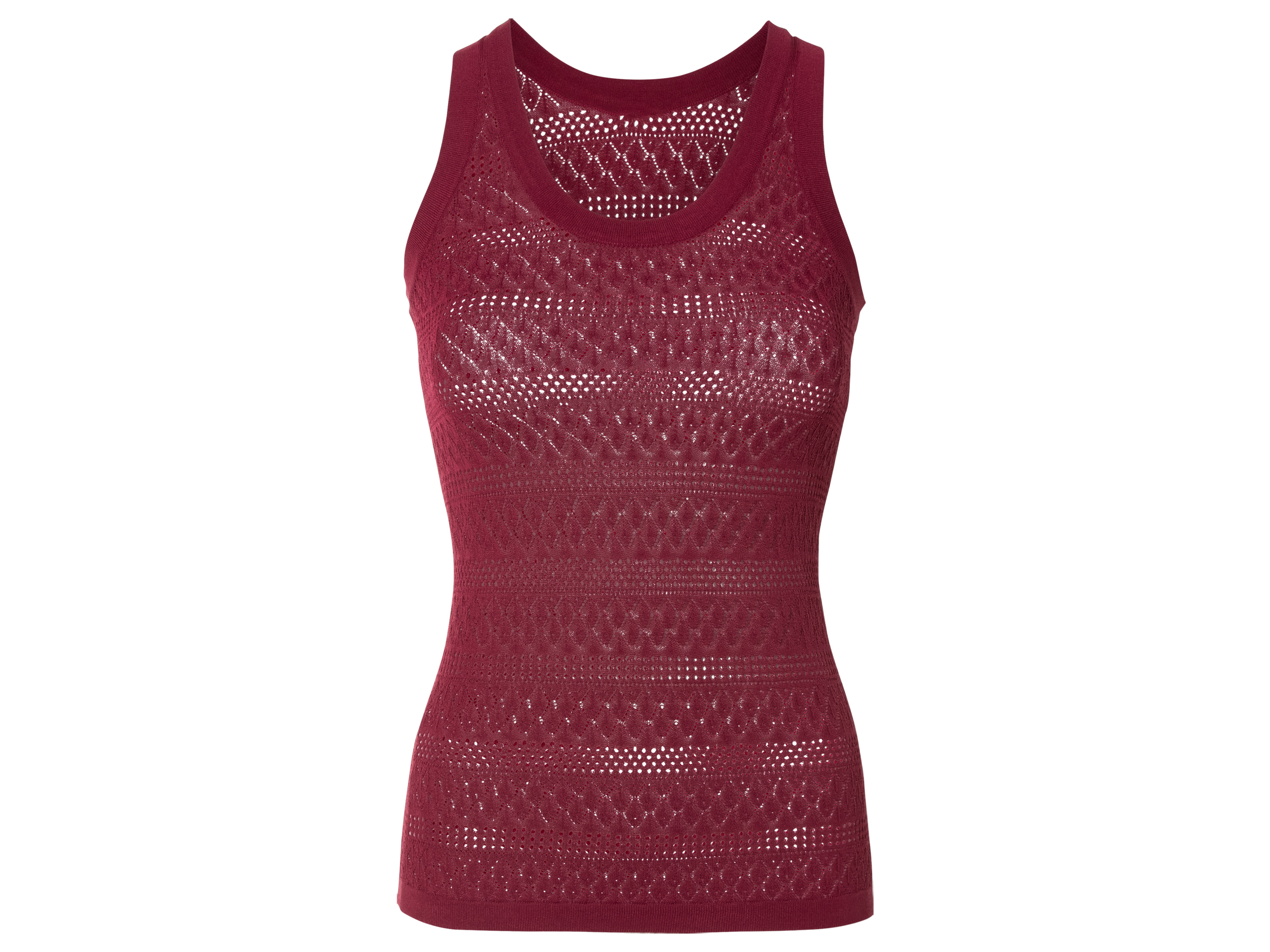 esmara Top dzianinowy damski XS 32/34, Czerwony