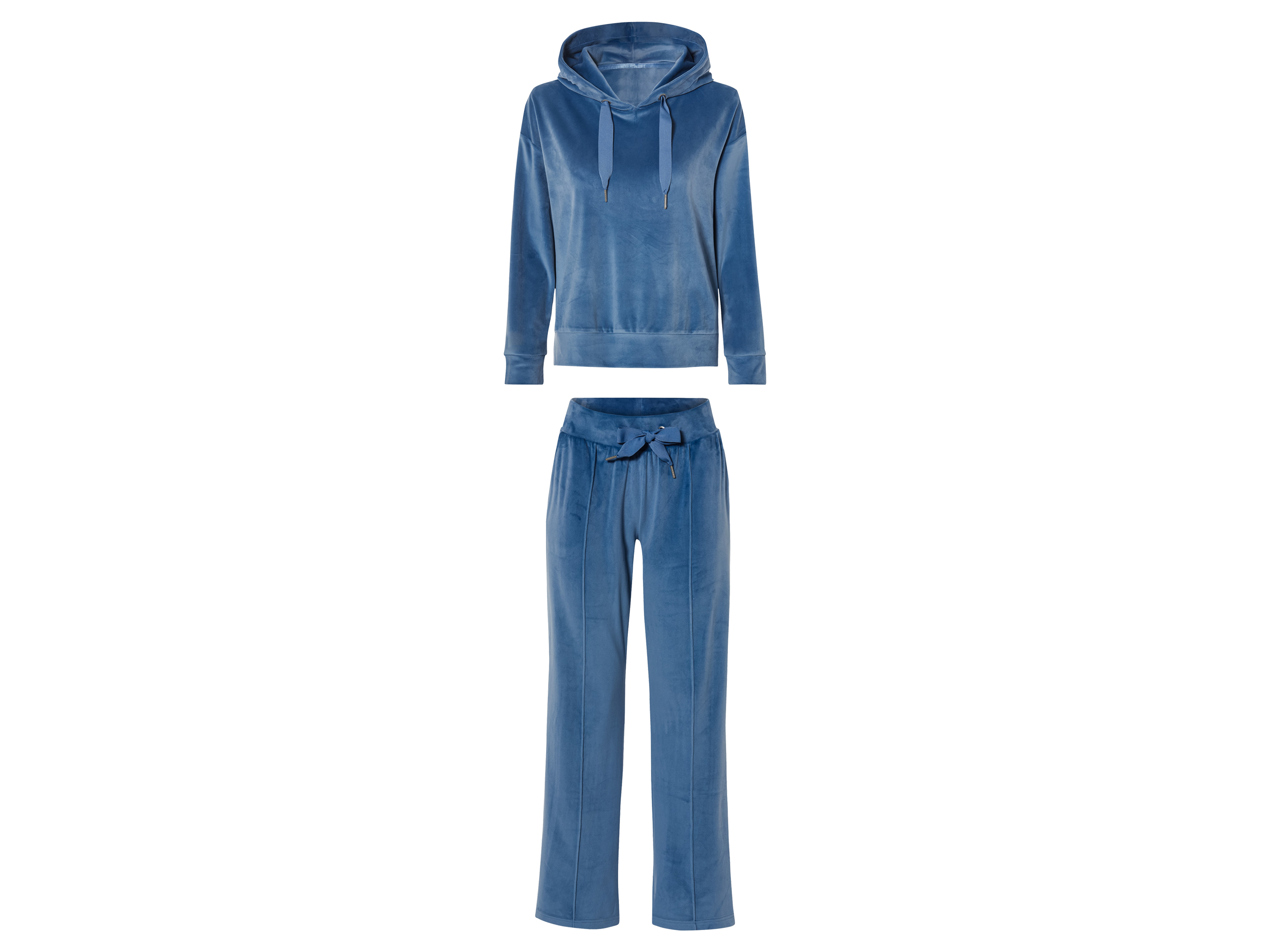 esmara Dres damski z weluru Niebieski, XS 32/34
