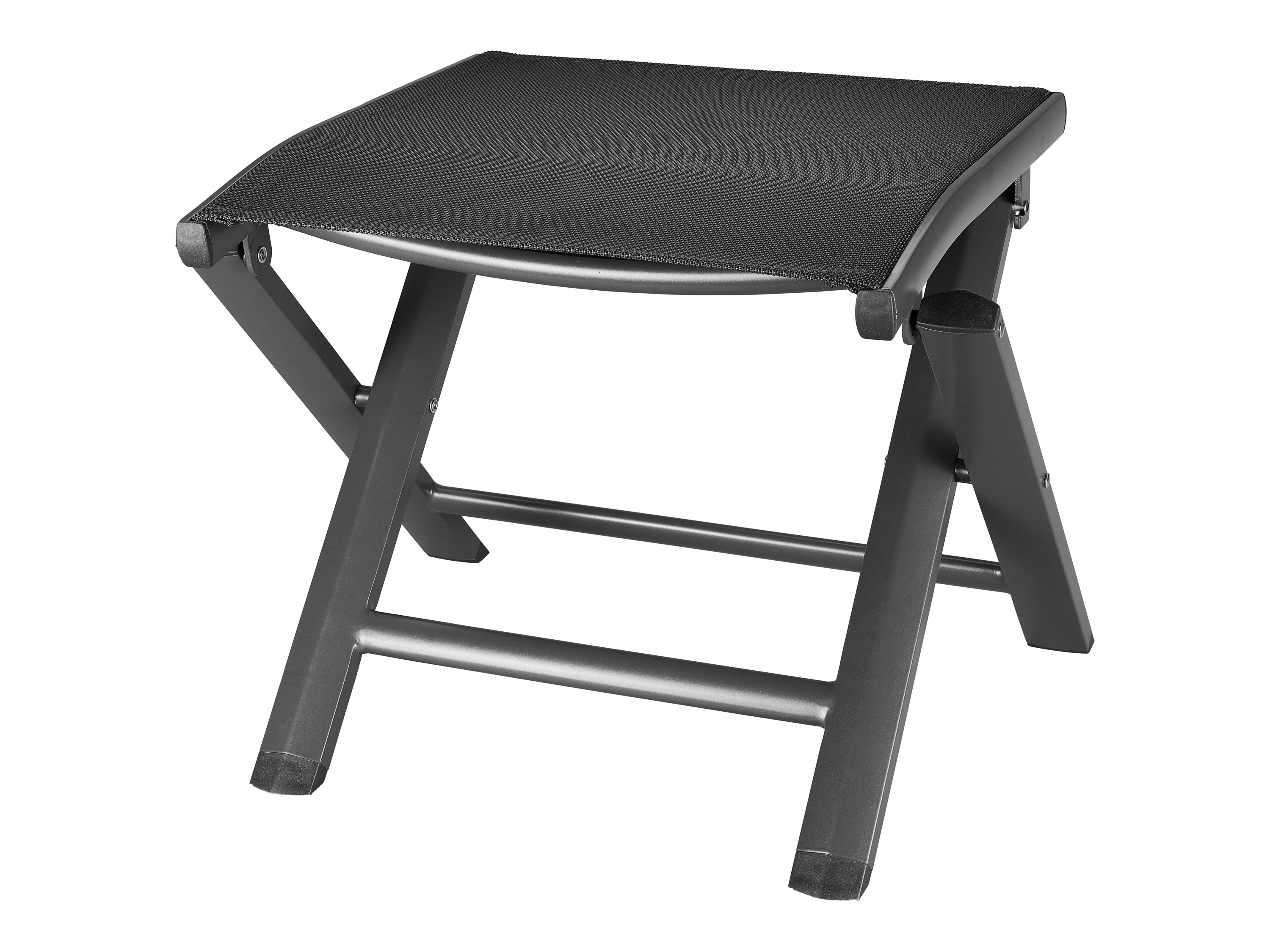 Livarno home Taboret aluminiowy Houston, srebrny/ szary