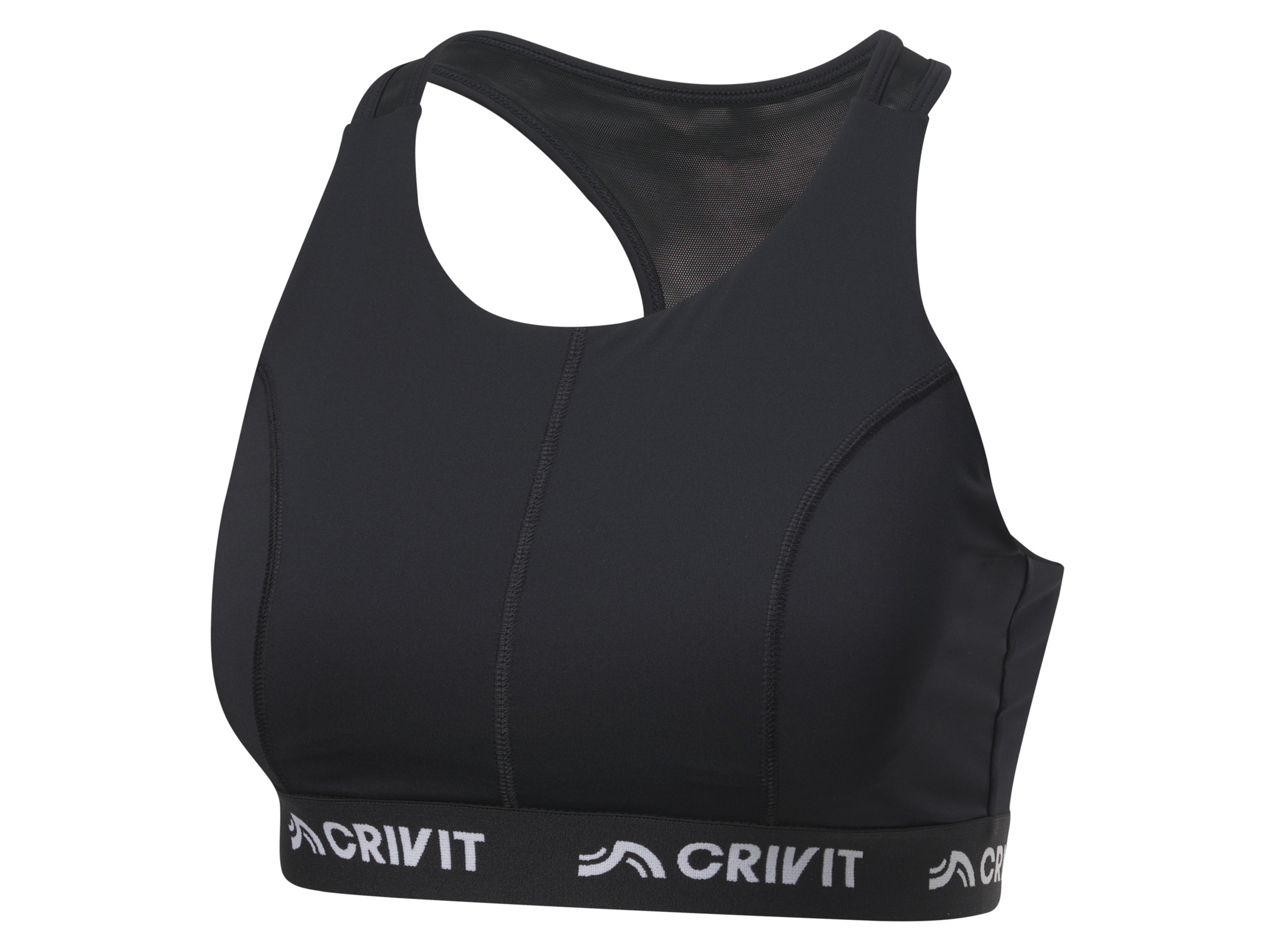 Crivit Biustonosz sportowy, High Level Czarny, S36/38