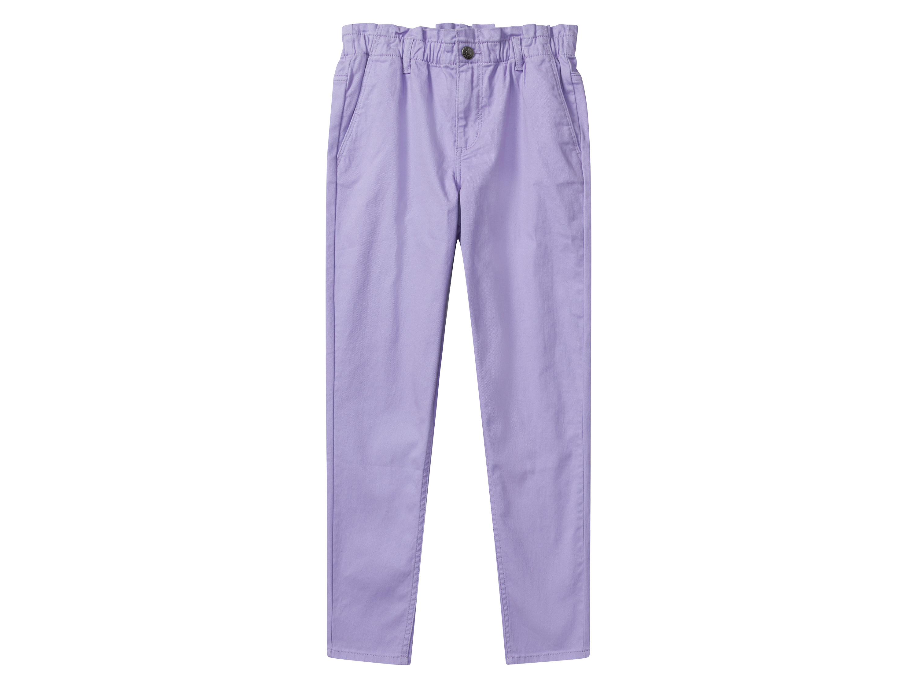 pepperts! Jeansy dziewczęce z bawełną, relaxed fit 164, Lawenda