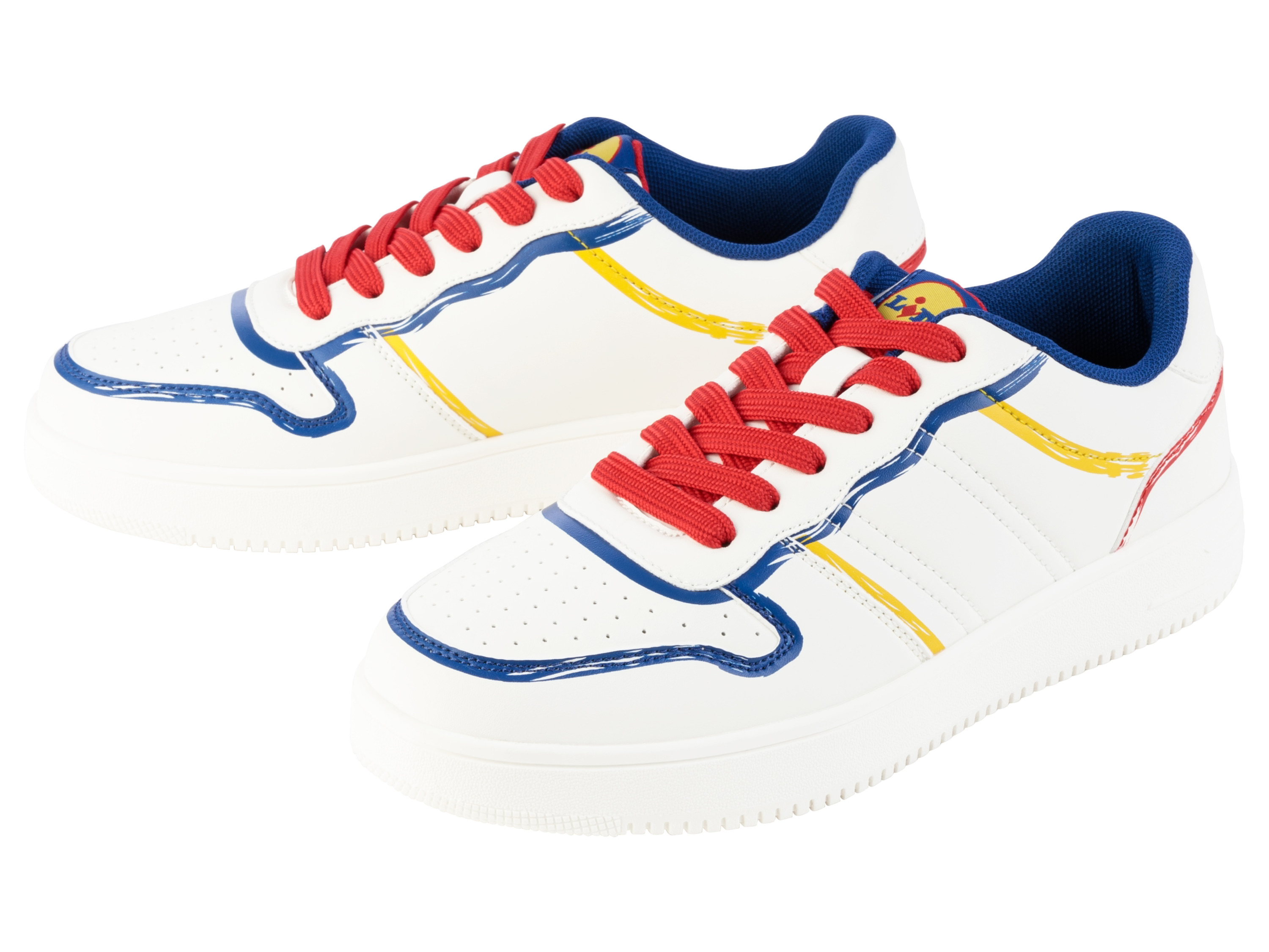 Buty sneakersy damskie/męskie z kolekcji Lidla Biały/kolorowy, 45