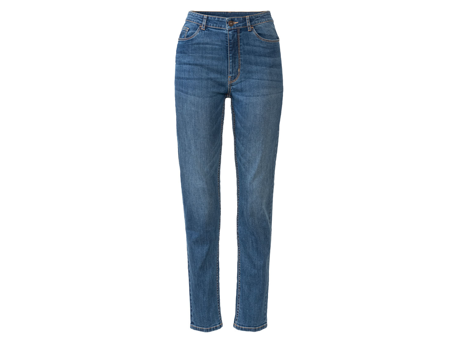 esmara Jeansy damskie z bawełną, Straight Fit 38, niska sylwetka, Niebieski