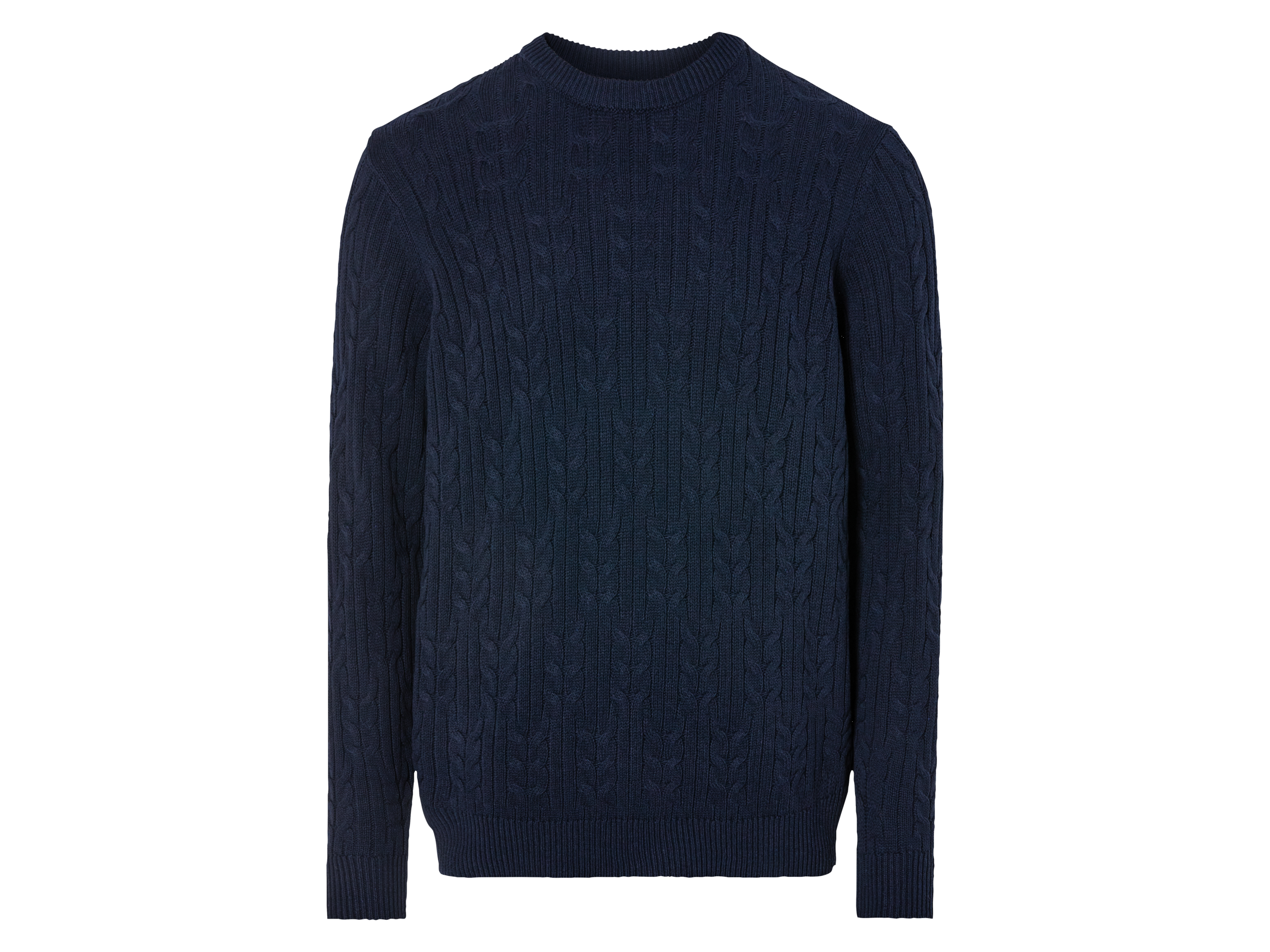 Livergy Sweter męski z grubej dzianiny M 48/50, Ciemnoniebieski