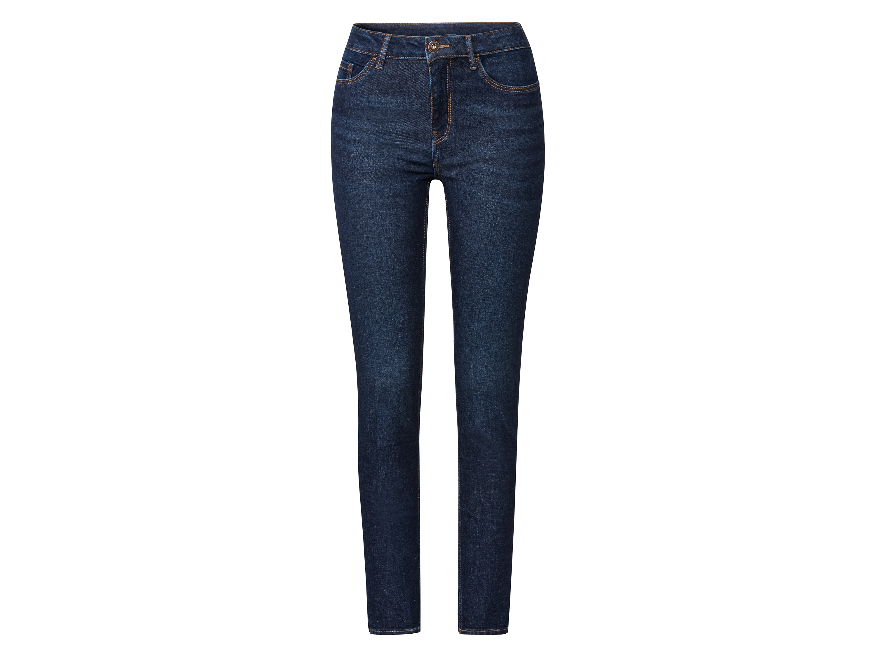 esmara Jeansy damskie z bawełną, skinny fit 36, Ciemnoniebieski
