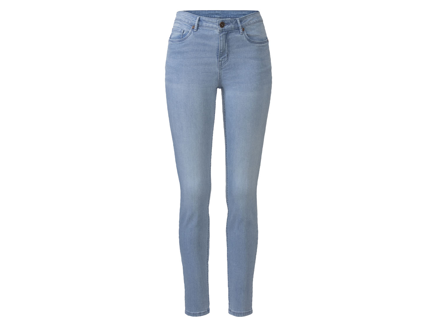 esmara Jeansy damskie z efektem push up 44, Jasnoniebieski