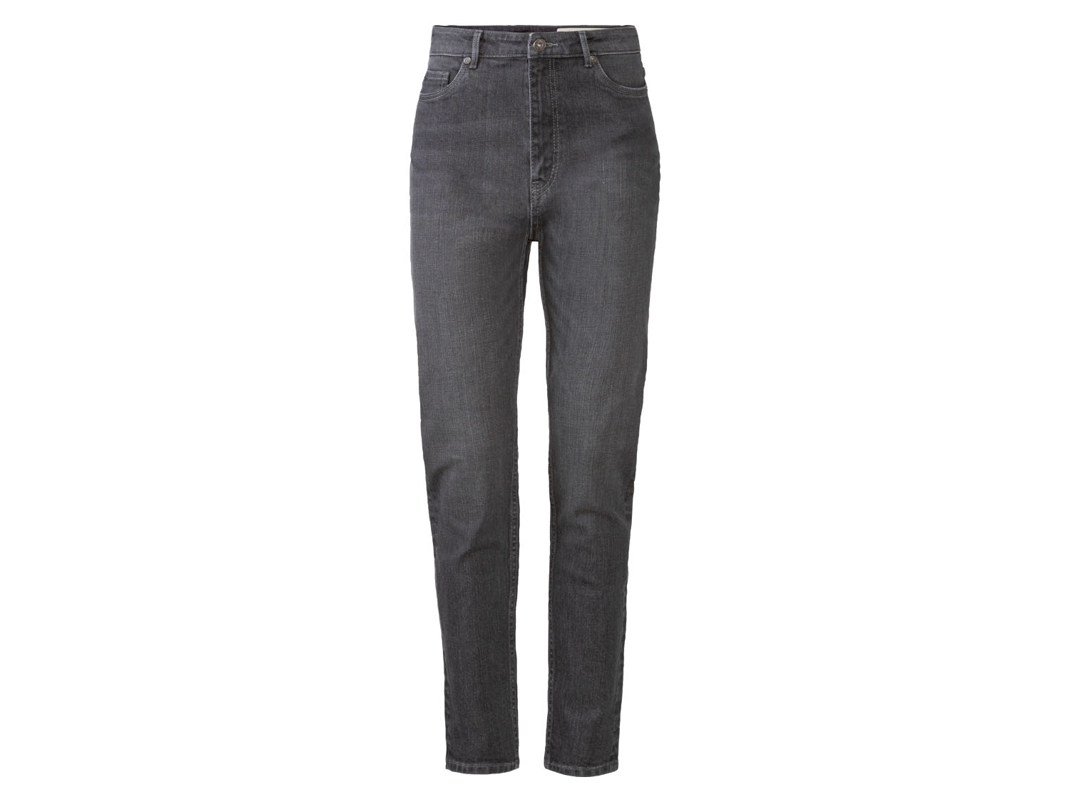 esmara Jeansy damskie straight fit, z bawełną 36, Szary