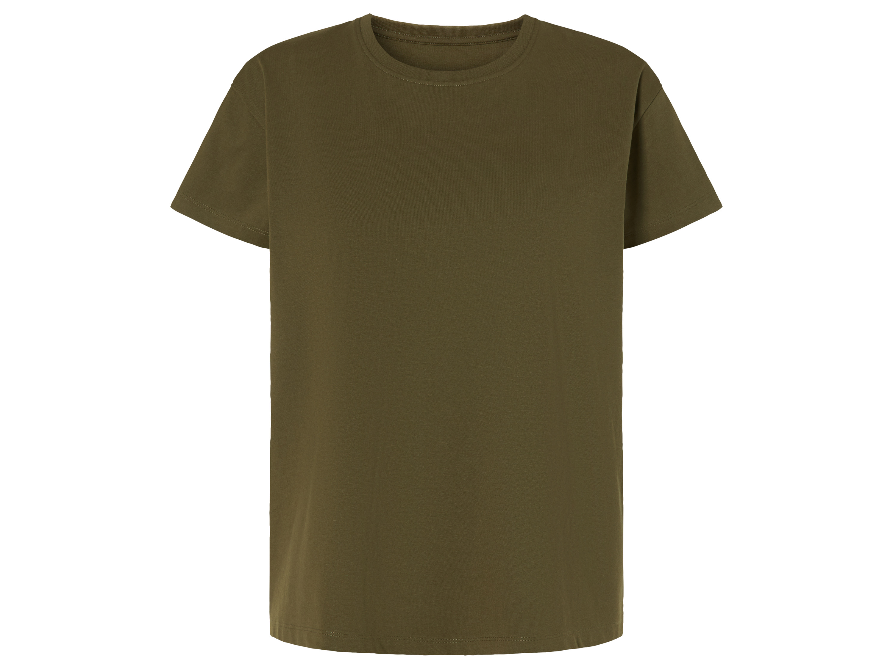 esmara T-shirt damski z bawełną i modalem XS 32/34, Oliwkowy
