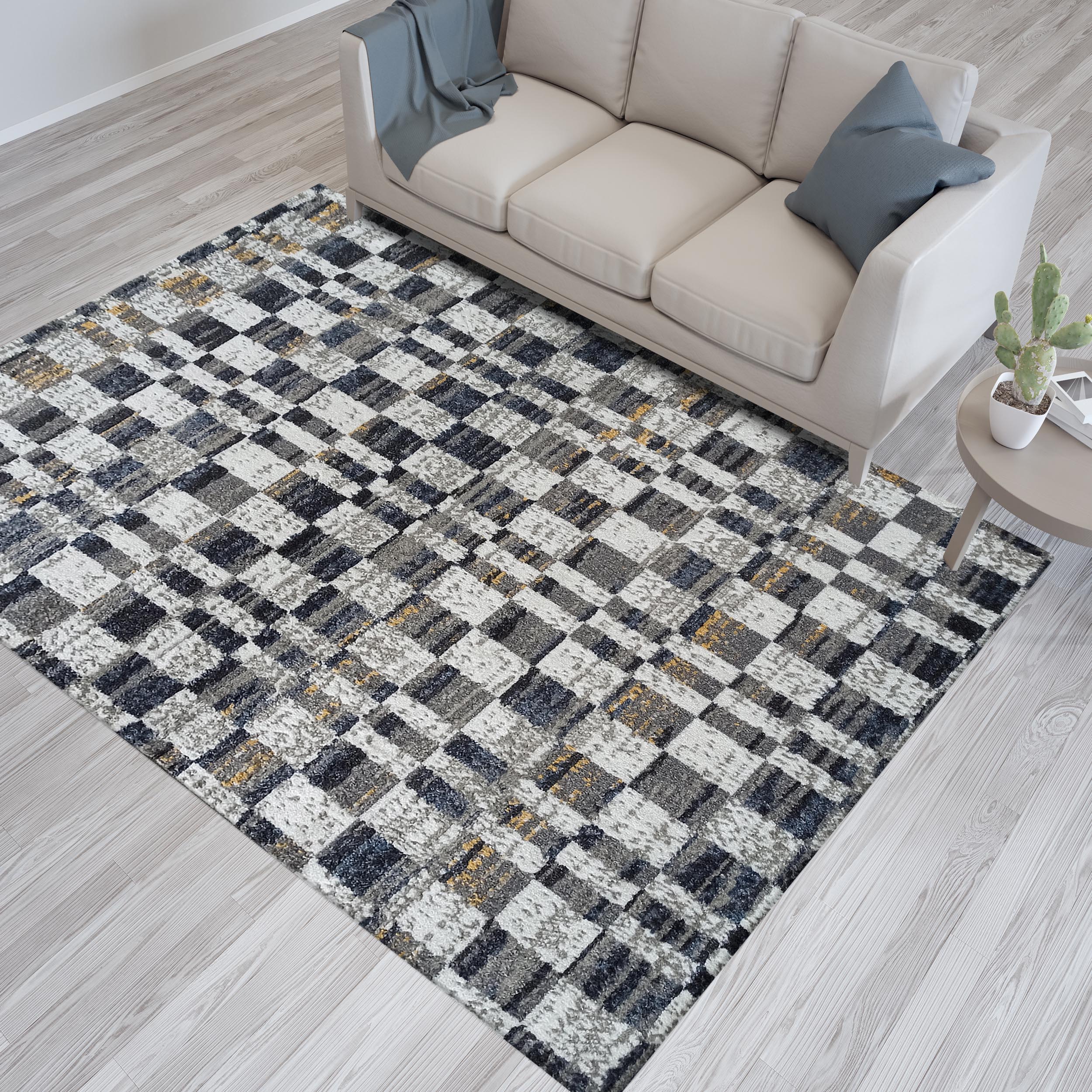 Dywan - 80 x 150 cm - Wielokolorowy - Nowoczesny - Dywanopol