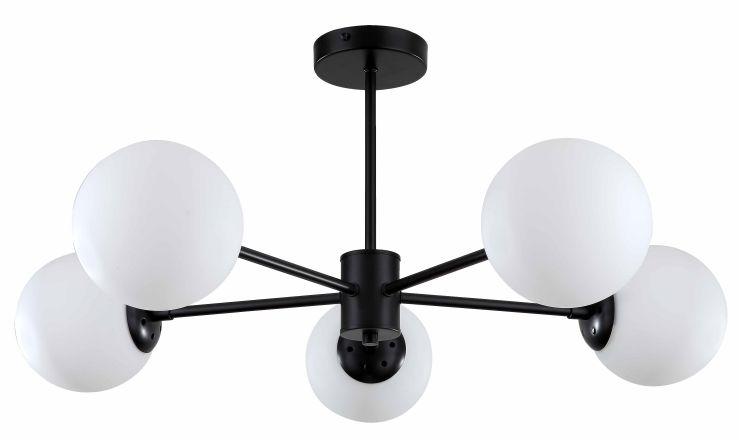 Darmowa Dostawa - Lampa podsufitowa 5x40 W biały Light Prestige Roma LP13455PBK