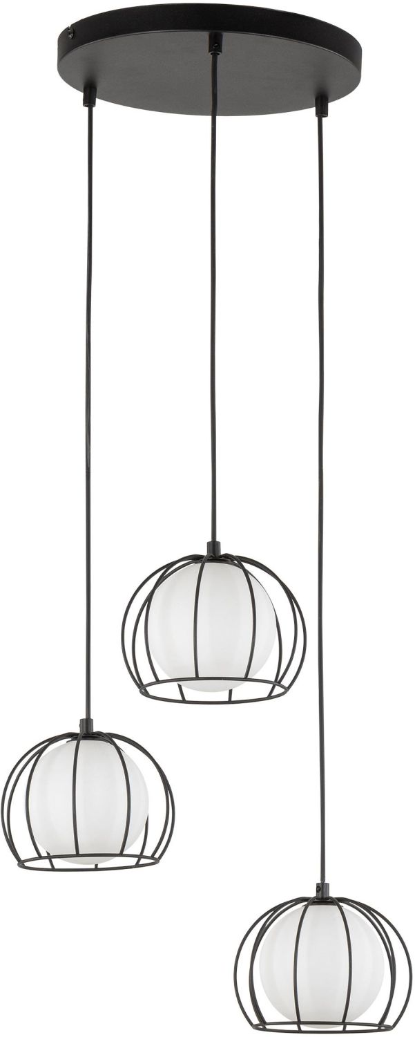 Darmowa Dostawa - Lampa wisząca 3x6 W czarny TK Lighting Beniamin 4812