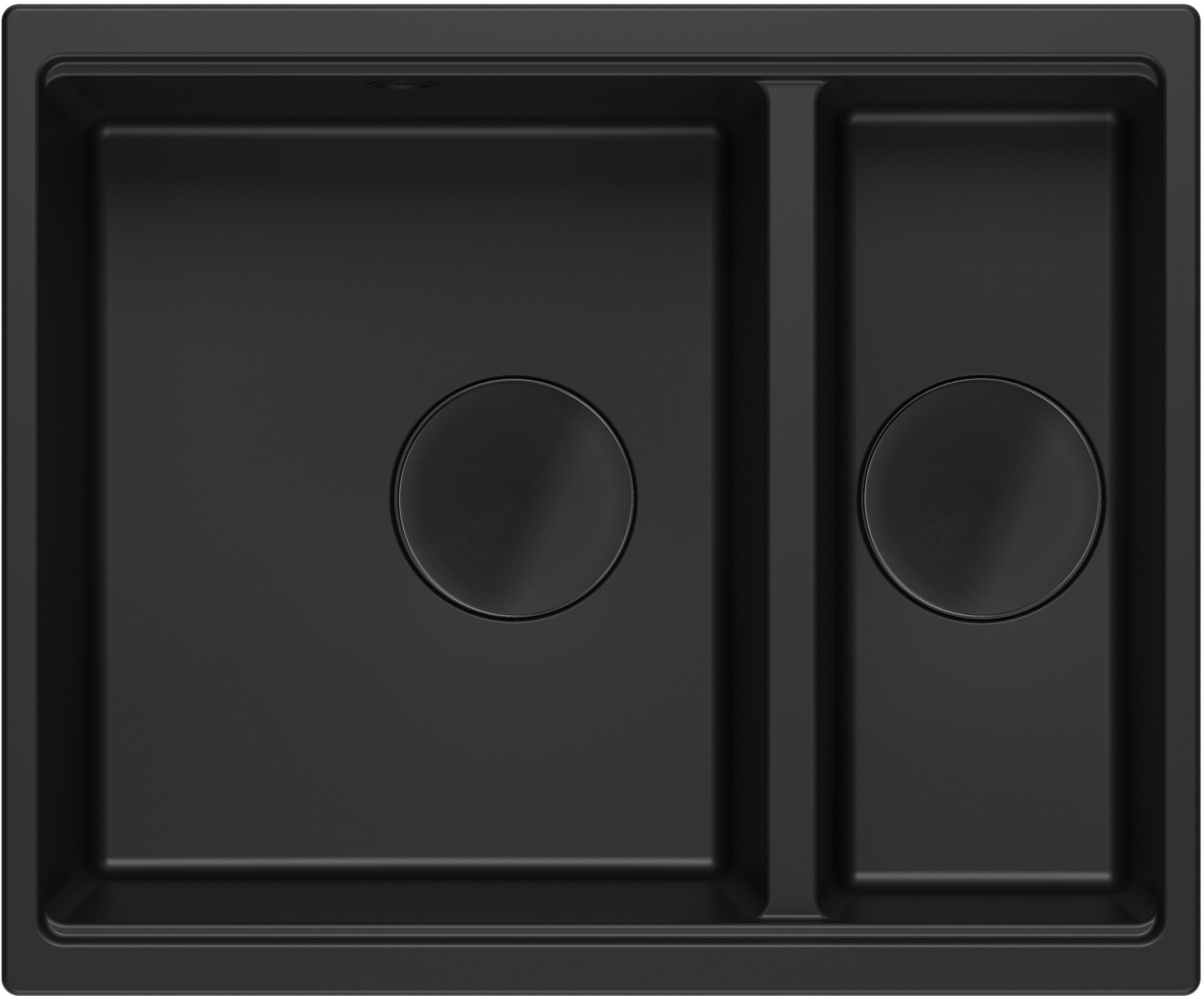 Darmowa Dostawa - Zlewozmywak GraniteQ 55x46 cm czarny Quadron Logan HCQL5646U7BLMU