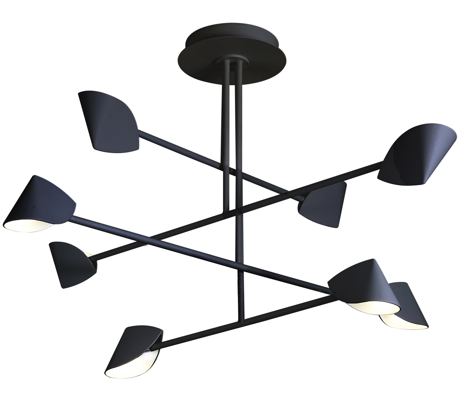 Darmowa Dostawa - Lampa podsufitowa powyżej 6x61.5 W czarny Mantra Capuccina 7578