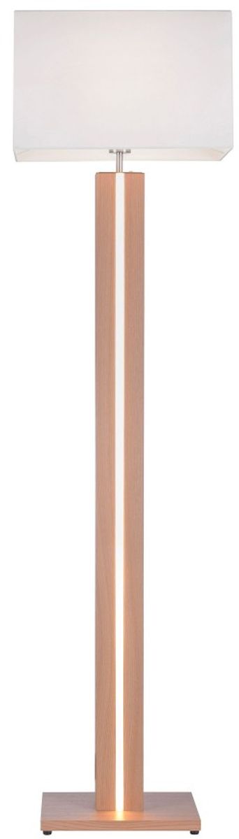 Darmowa Dostawa - Lampa stojąca 2x40 W biała-drewno Just Light Amanda 1142278