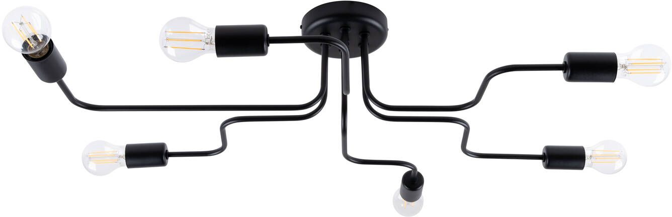 Darmowa Dostawa - Lampa podsufitowa 6x15 W czarna Sollux Lighting Vector SL1447