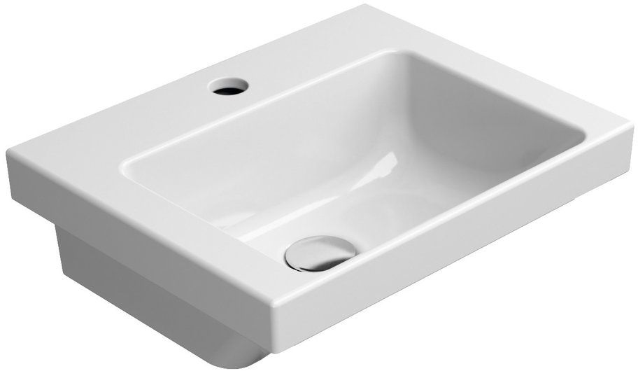 Darmowa Dostawa - Umywalka 42x34 cm prostokątna ścienna biała GSI Norm 8685111