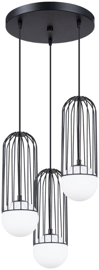 Darmowa Dostawa - Lampa wisząca 3x8 W czarna Sollux Lighting Brina SL1336