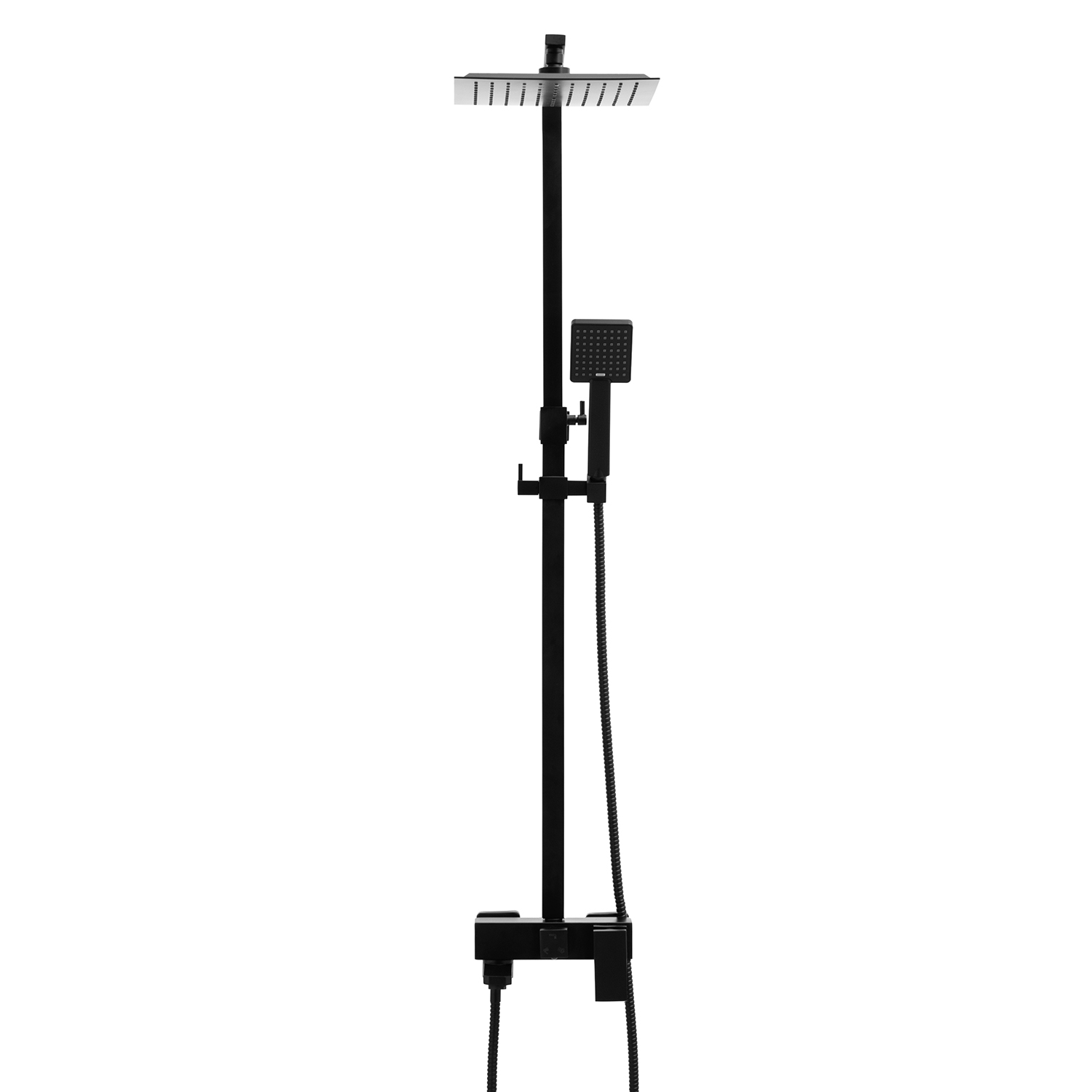 Darmowa Dostawa - Zestaw prysznicowy ścienny czarny YokaHome Cube BPCUBE25BLK