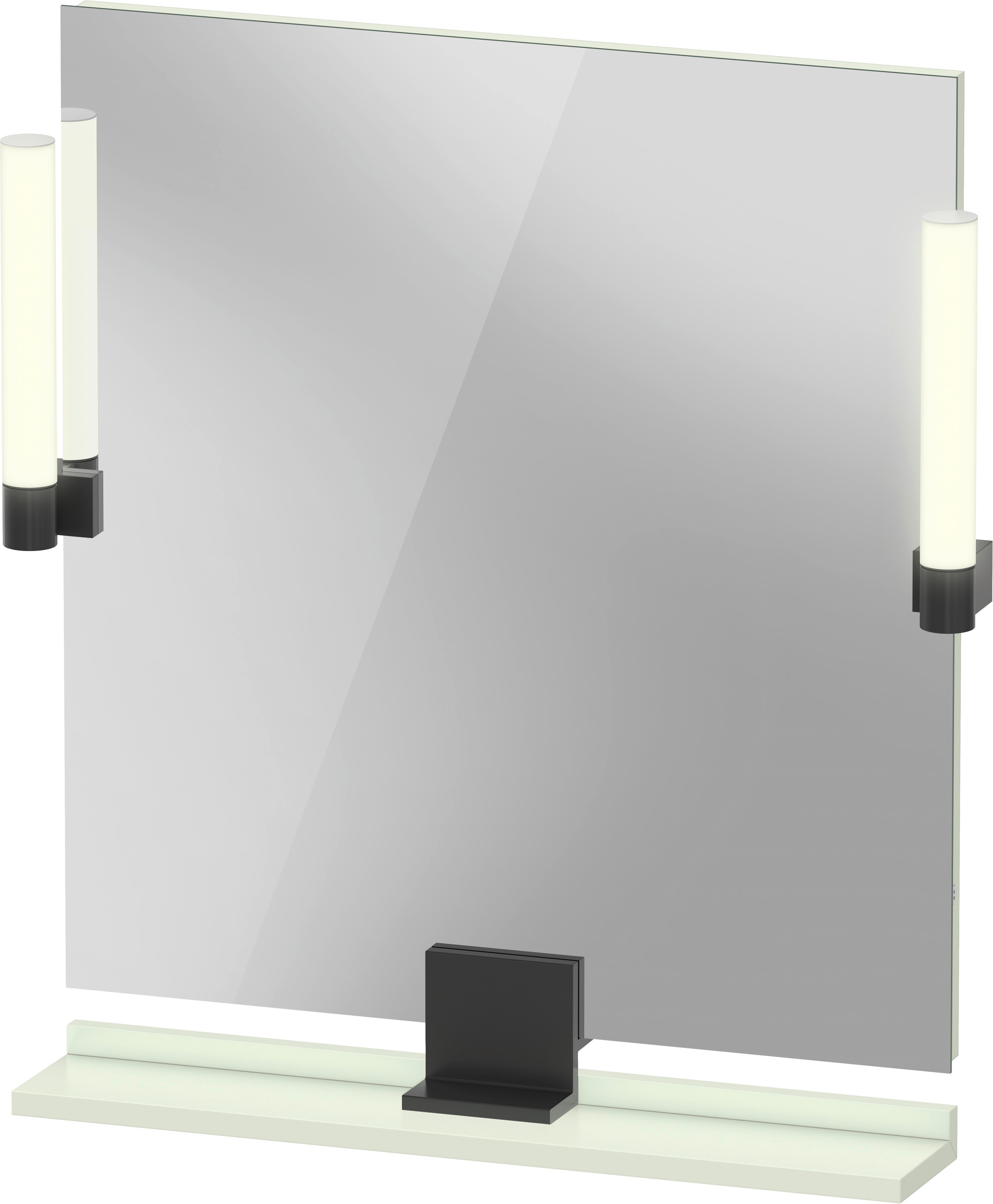 Darmowa Dostawa - Lustro 65x65 cm kwadratowe z oświetleniem czarny-zielony Duravit Sivida SV74210BDHH0000
