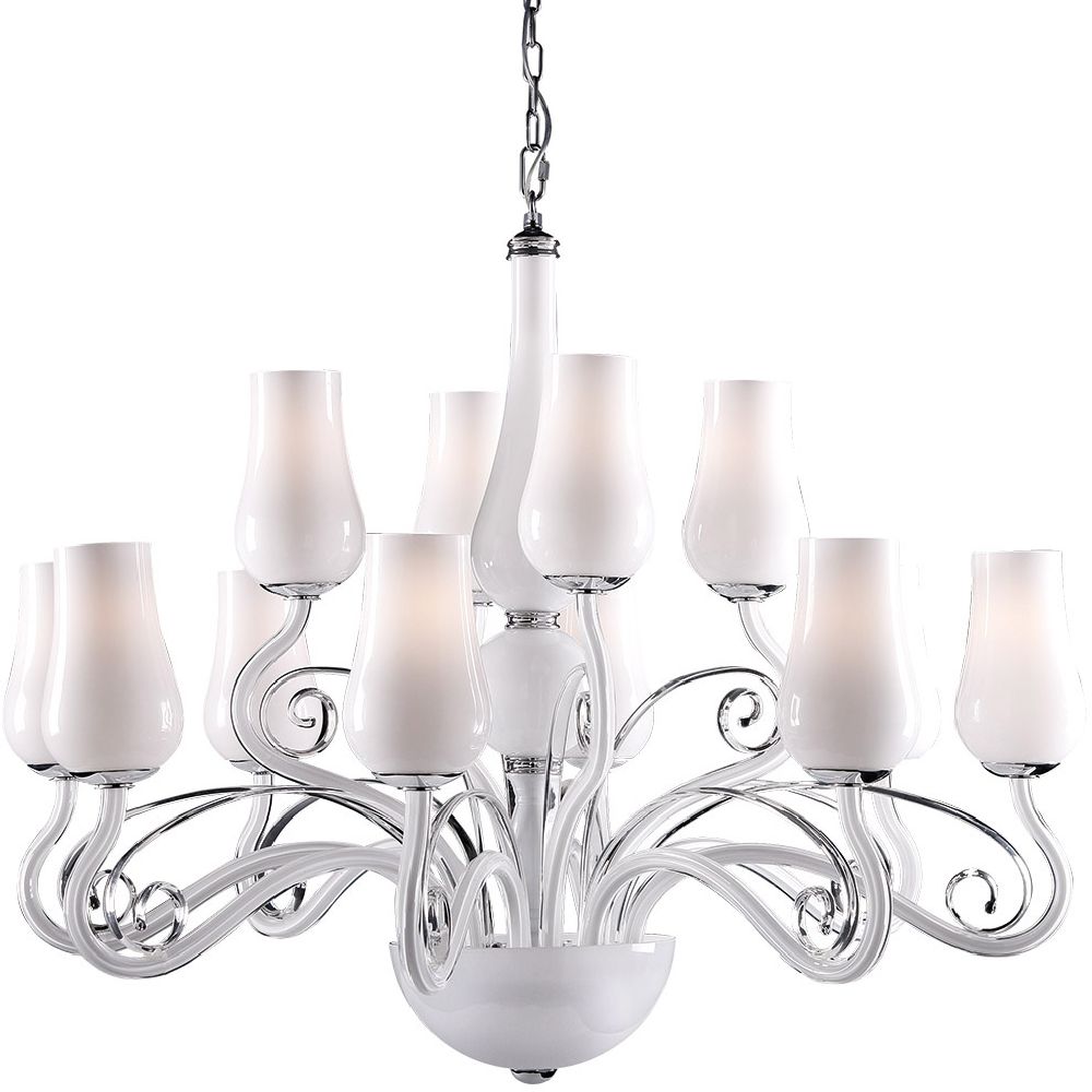 Darmowa Dostawa - Lampa wisząca powyżej 6x40 W biała Italux Lybra MD1090412A