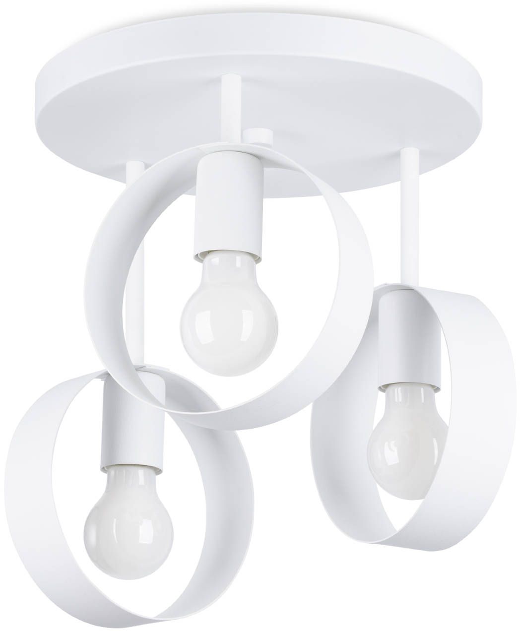 Darmowa Dostawa - Lampa podsufitowa 3x60 W biały Sollux Lighting Titran SL1136
