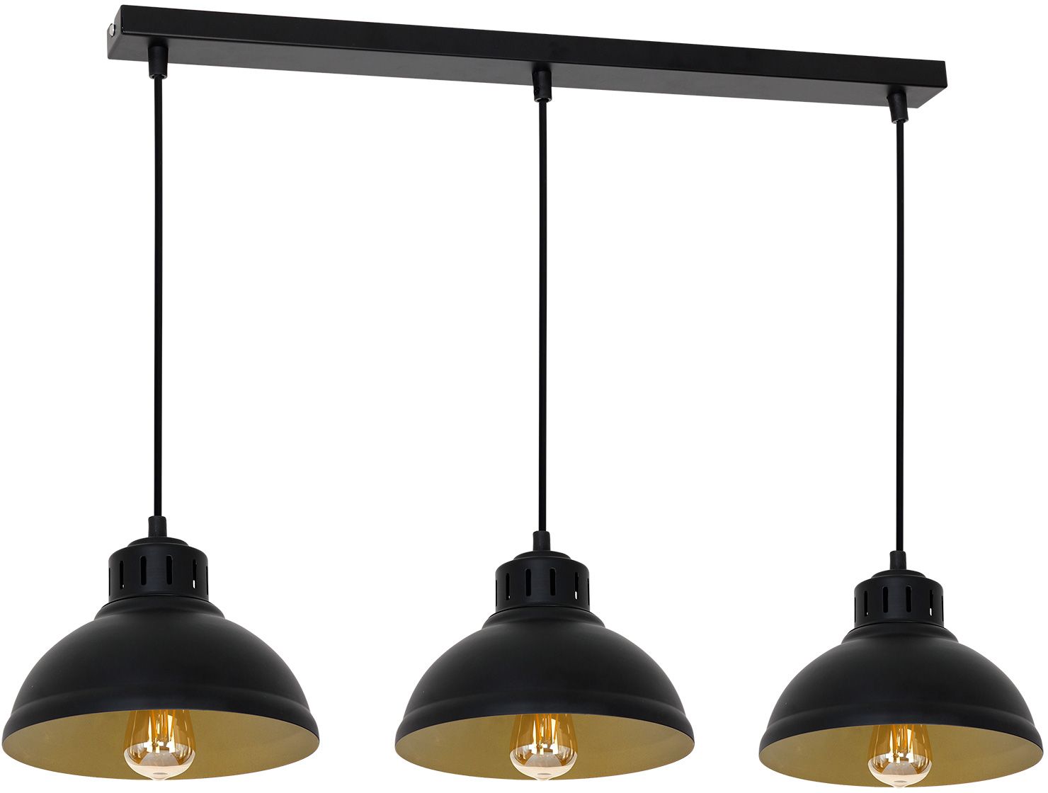 Darmowa Dostawa - Lampa wisząca 3x60 W czarny Luminex Sven 9144