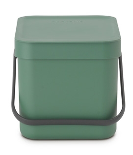 Darmowa Dostawa - Kosz na śmieci 6 l zielony Brabantia Sort & Go 129841