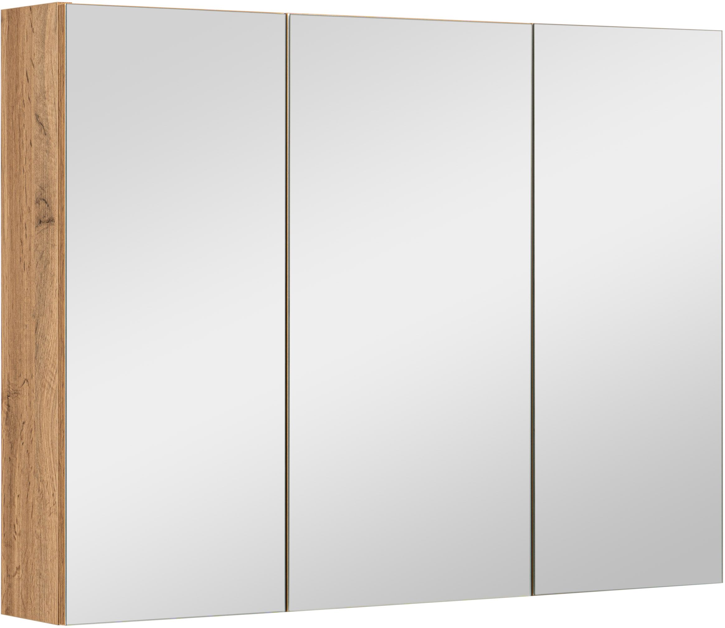 Darmowa Dostawa - Szafka 80x14x60 cm z lustrem dąb Astor Ida AMMSL8040N