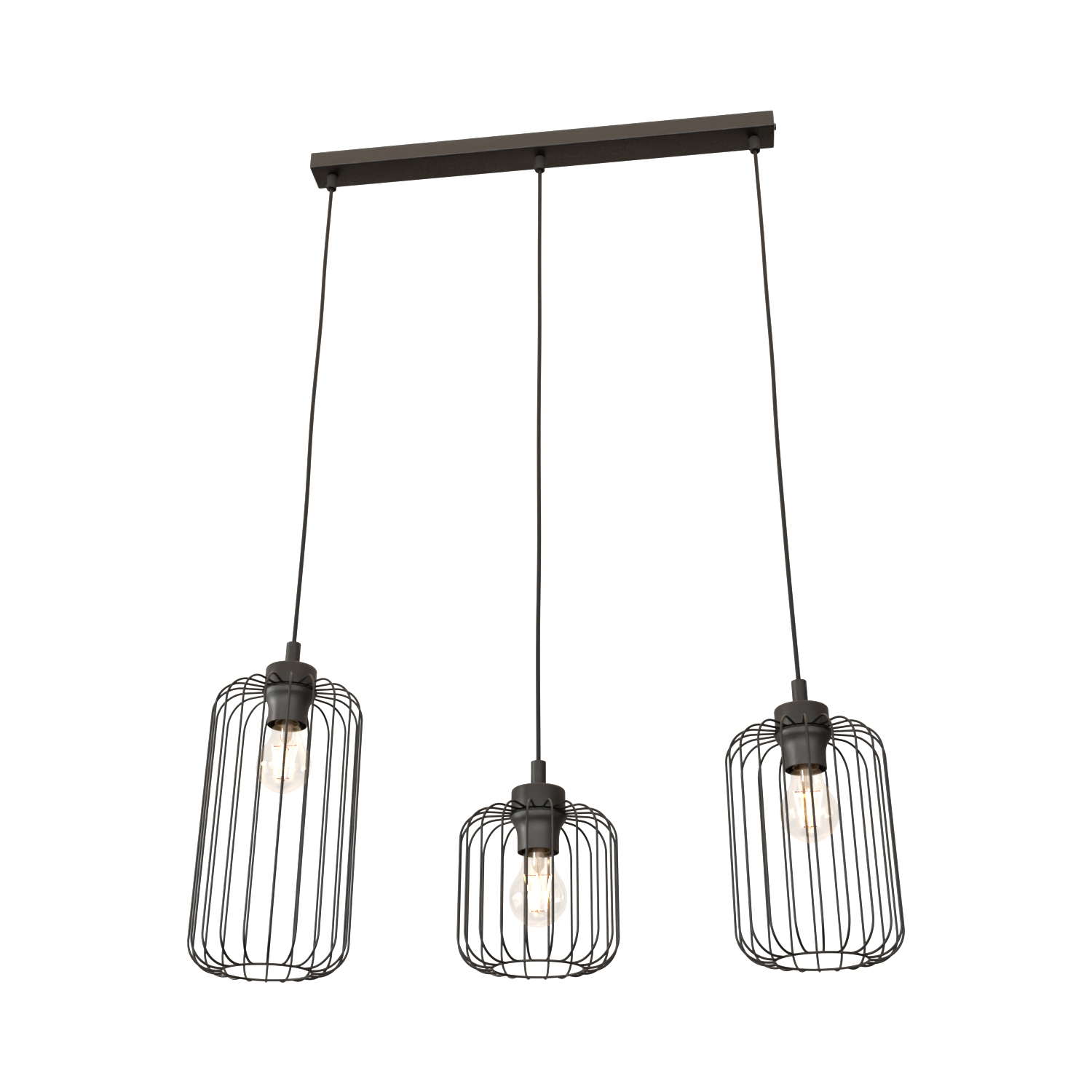 Darmowa Dostawa - Lampa wisząca 3x15 W czarna Emibig Vander 13653