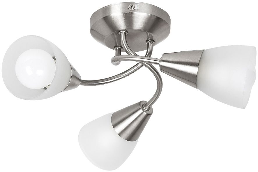 Darmowa Dostawa - Lampa podsufitowa 3x40 W chrom-satyna-szkło opalizowane Rabalux Connor 5690