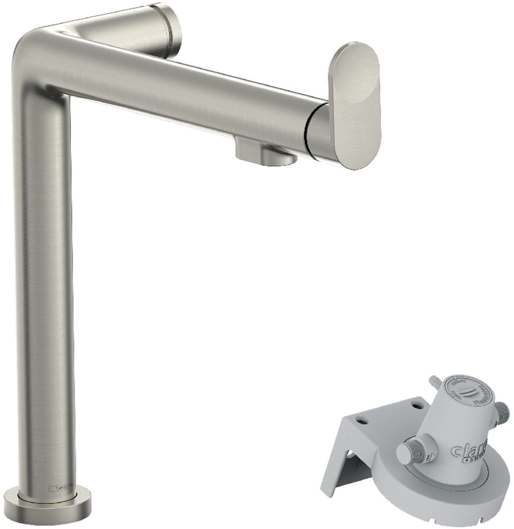 Darmowa Dostawa - Bateria do filtra wody stojąca stal szlachetna Hansgrohe Aqittura M91 76804800