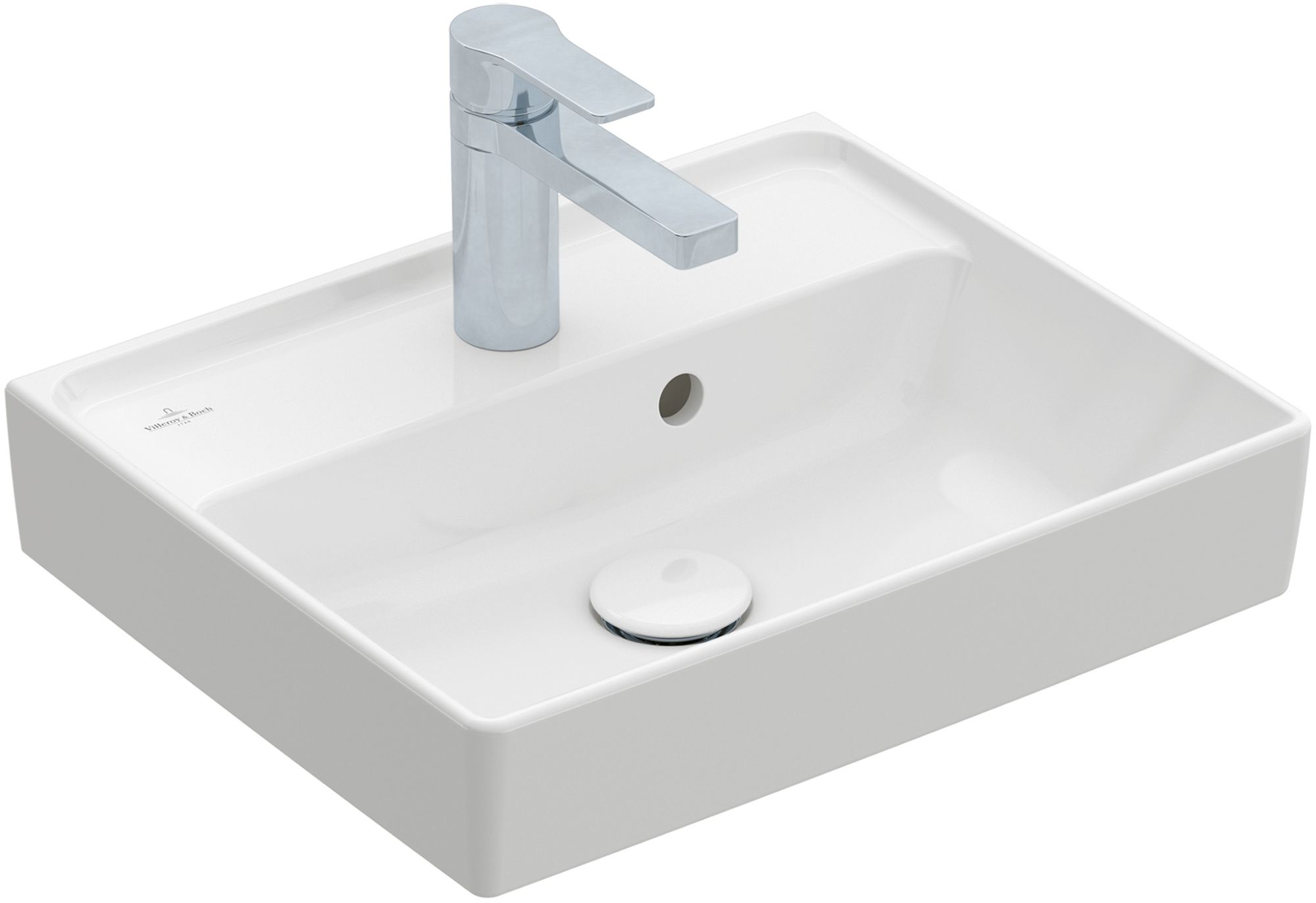 Darmowa Dostawa - Umywalka 45x37 cm prostokątna ścienna-meblowa biała Villeroy & Boch Collaro 43344601